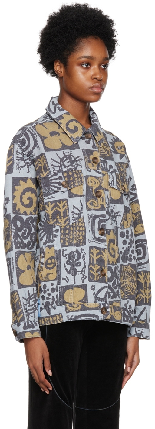 MCQ Blue Printed Jacket
