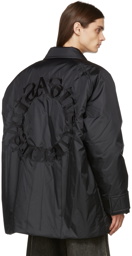 Acne Studios Black Nylon Padded Coat