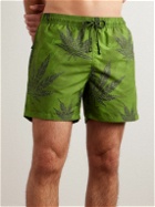 Loewe - Paula's Ibiza Straight-Leg Mid-Length Printed Swim Shorts - Green