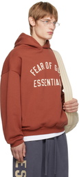 Fear of God ESSENTIALS Red Fleece Hoodie
