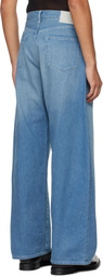 stein Blue Deformation Wide Jeans