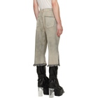 Rick Owens Beige Tower Bolan Cutoffs Jeans