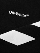 Off-White - Logo-Print Cotton-Jersey Sweatshirt - Black