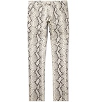 1017 ALYX 9SM - Slim-Fit Snake-Print Leather Trousers - Snake print