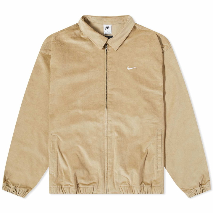 Photo: Nike Men's Life Cord Harrington Jacket in Khaki/White