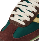 adidas Consortium - Wales Bonner SL72 Shell, Leather and Suede Sneakers - Green