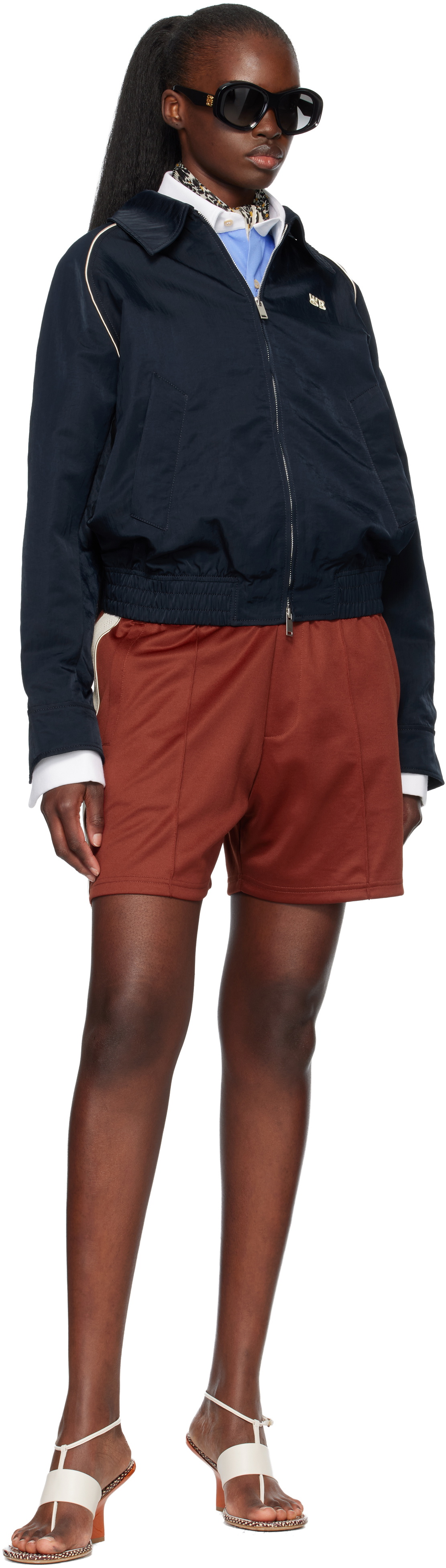 Wales Bonner Navy Guide Track Jacket