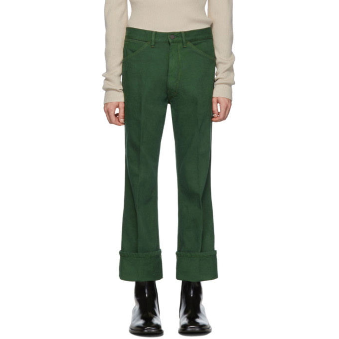 Photo: Lemaire Green Bootcut Jeans