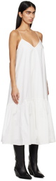 ANINE BING White Avarie Midi Dress