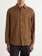 Massimo Alba - Boxy Checked Cotton Shirt - Brown