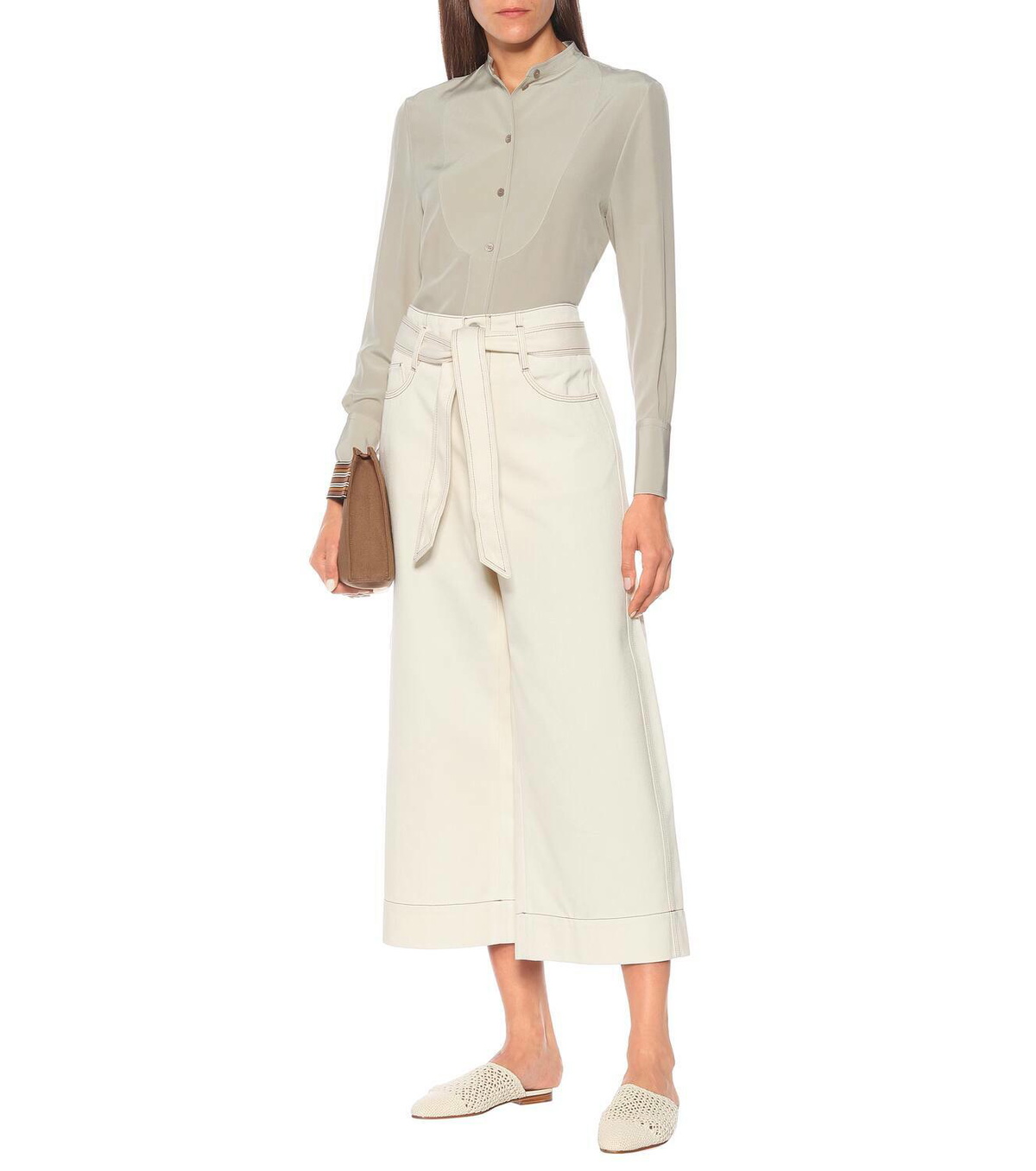 Loro Piana Lucia silk crêpe blouse