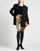Balmain Womens Midi skirt in Black