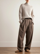 The Row - Robbie Ribbed Merino Wool Rollneck Sweater - Neutrals