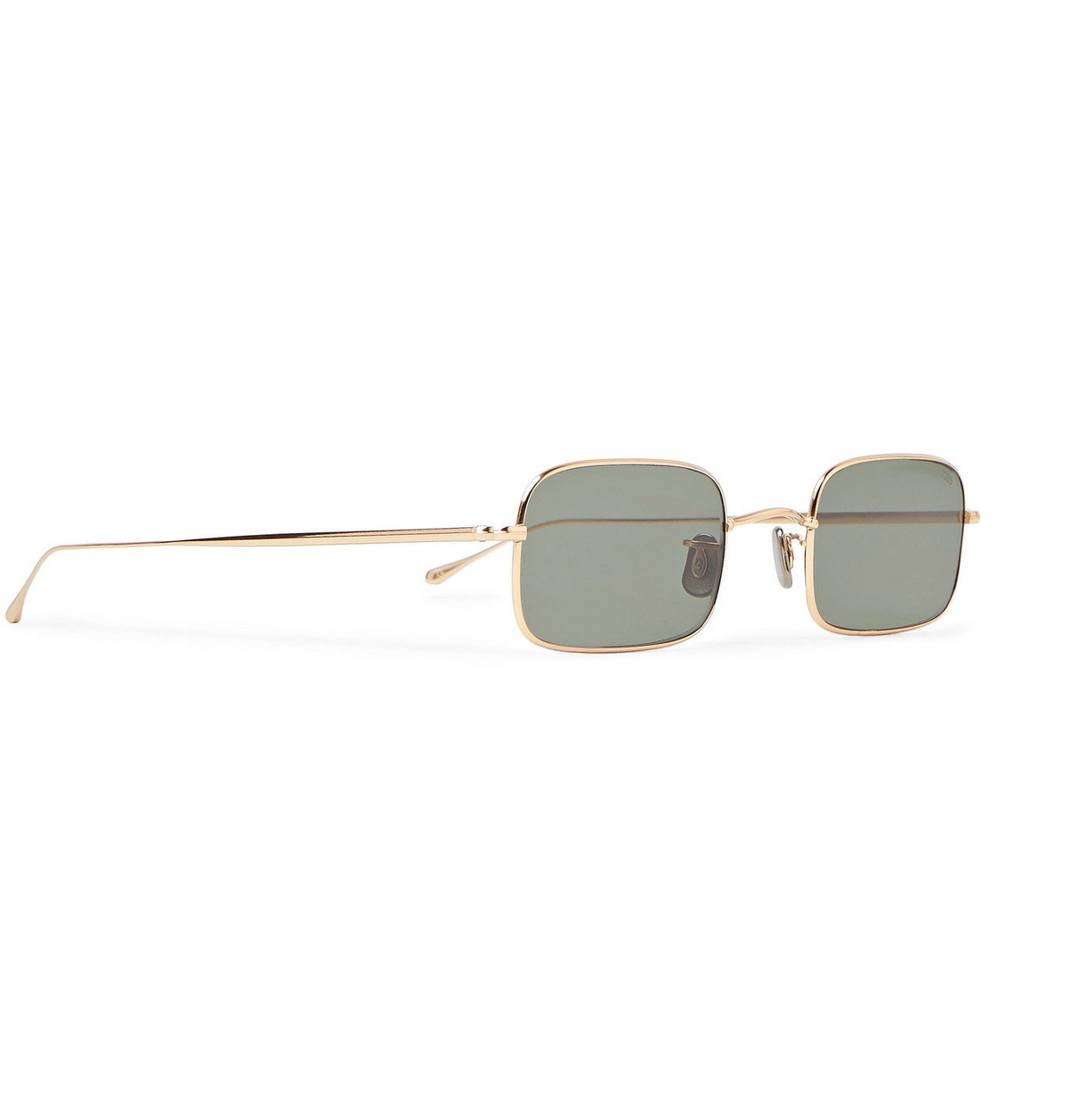 EYEVAN 7285 サングラス ゴールドフレーム Eyevan 7285 - Rectangle-Frame Gold-Tone Titanium Sunglasses - Gold