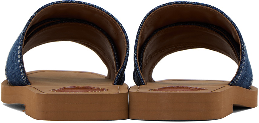 Chloé Blue Woody Sandals Chloe