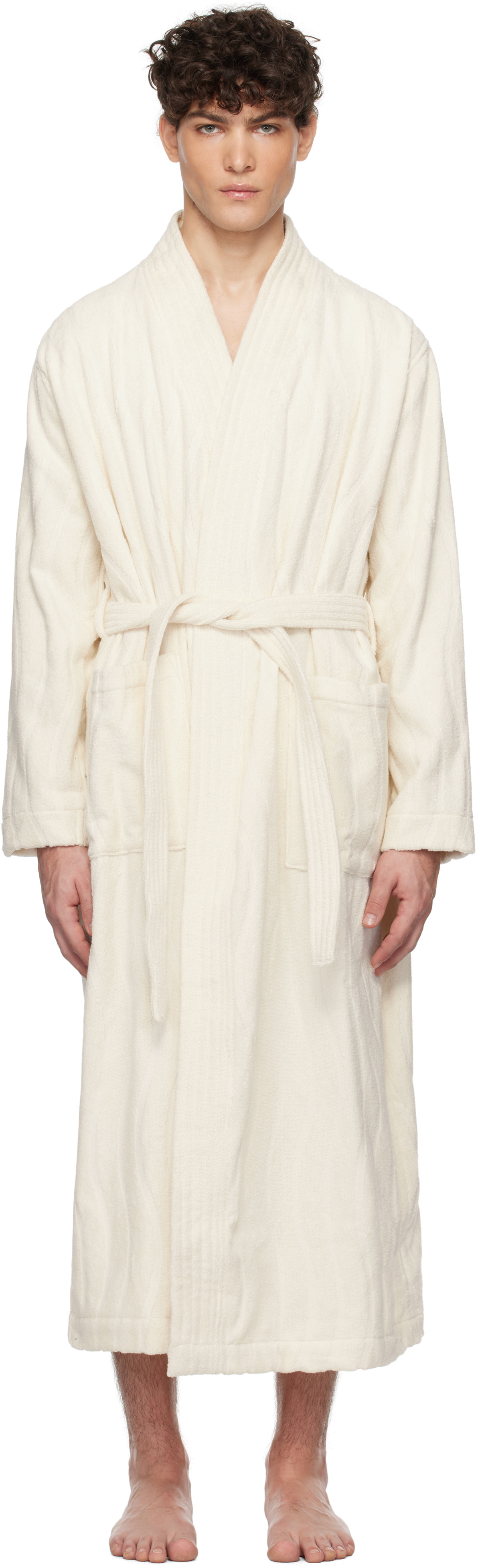 Baina Off-White Sulis Bathrobe