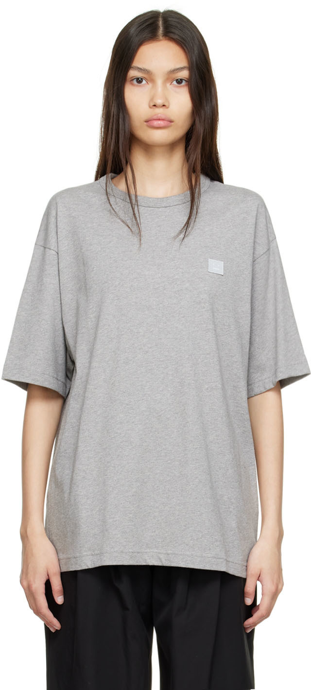 Acne Studios Gray Organic Cotton T-Shirt Acne Studios