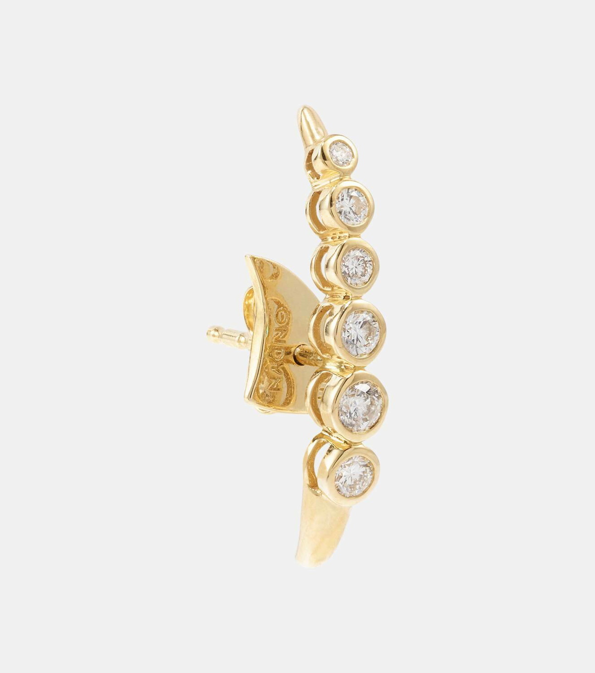 Ondyn Crest 14kt yellow gold earrings with diamonds