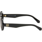 LOEWE Black Mini Anagram Oval Sunglasses