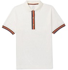 Paul Smith - Stripe-Tipped Cotton-Piqué Polo Shirt - Men - White