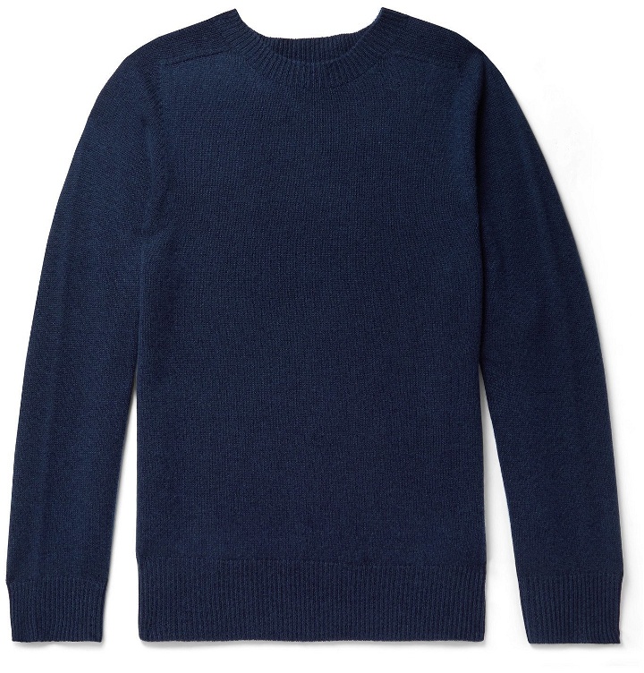 Photo: NN07 - Gordon Wool and Cashmere-Blend Sweater - Blue