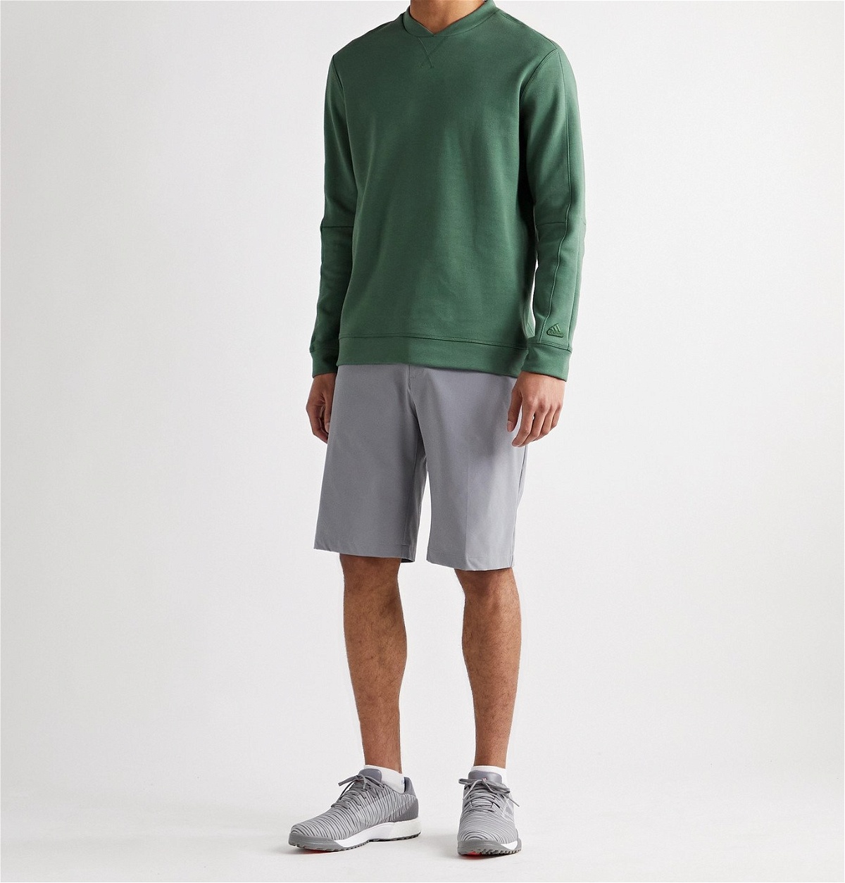 ADIDAS GOLF - Go-To Cotton-Blend Golf Sweatshirt - Green adidas Golf