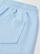 Casablanca - Logo-Appliquéd Organic Cotton-Jersey Shorts - Blue