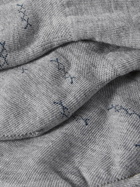 ERMENEGILDO ZEGNA - Iconic Triple X Three-Pack Cotton-Blend No-Show Socks - Gray