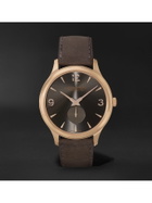 CHOPARD - L.U.C XPS Automatic 40mm 18-Karat Rose Gold and Nubuck Watch, Ref. No. 161948-5003 - Brown