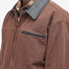 FrizmWORKS Men's Heavy Canvas Work Jacket in Brown