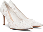 Gianvito Rossi White Claudia 85 Heels