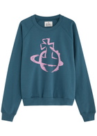Vivienne Westwood Orb-printed Cotton Sweatshirt Denim
