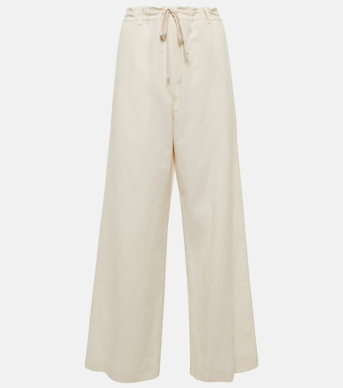 パンツ [The Row] Dyri Pant in Silk The Row Silk & Linen ''Dandy'' Pants in Ivory | Santa Fe Dry