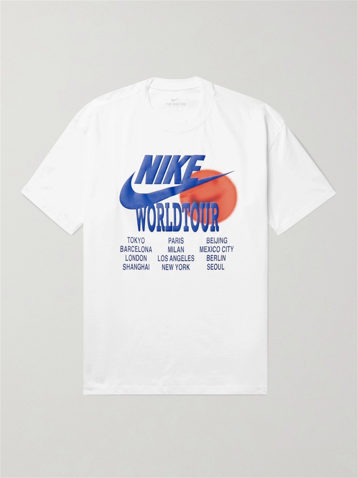 Verdienen haakje Als reactie op de NIKE - Sportswear Printed Cotton-Jersey T-Shirt - White Nike