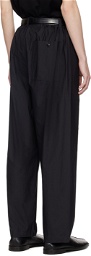 LEMAIRE Black Relaxed Trousers