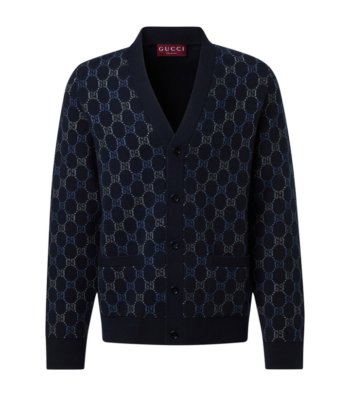 Photo: Gucci GG wool and cashmere jacquard cardigan