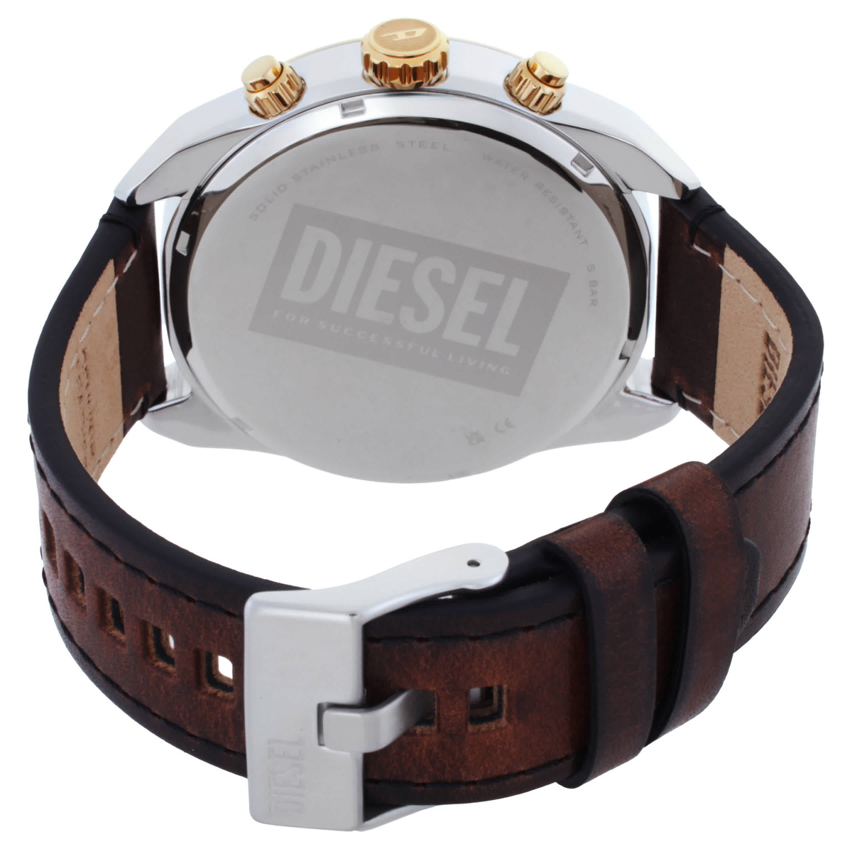 Diesel Spiked Chronograph Quartz Silver Dial Mens Watch DZ4665