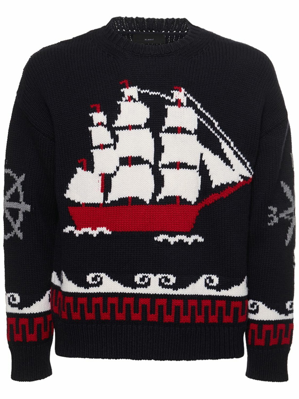 Photo: ALANUI - Nautical Wool Knit Crewneck Sweater