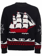 ALANUI - Nautical Wool Knit Crewneck Sweater