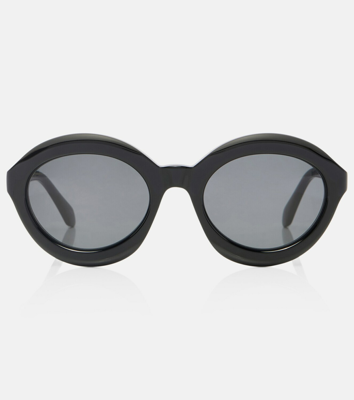 Alaïa Lettering Logo round sunglasses