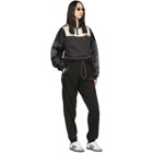 adidas Originals by Alexander Wang Black and Off-White Disjoin Half-Zip Sweater