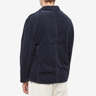 Universal Works Men's 6 Wale Corduroy Bakers Jacket in Navy