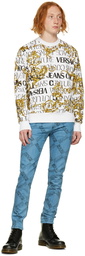 Versace Jeans Couture White Print Sweater