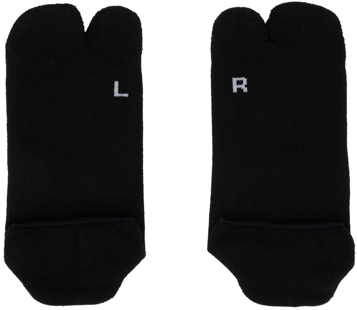 Photo: tao Black Jacquard Socks