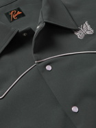 Needles - Piped Logo-Embroidered Shell Jacket - Gray