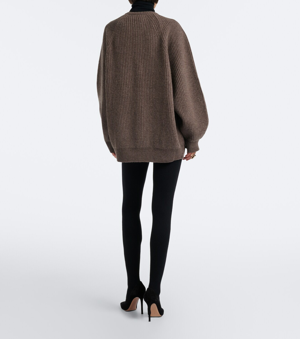 Nour Hammour Whit cashmere and wool tights
