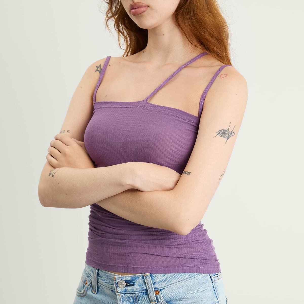 Baserange Women's Nida Tank Top in Venet Purple