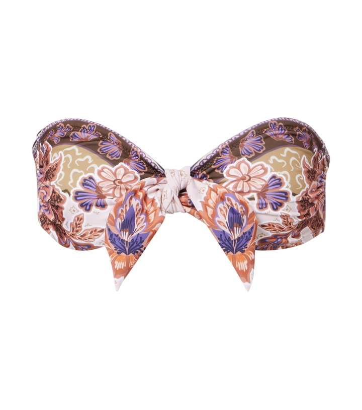 Photo: Alexandra Miro Savannah printed bandeau bikini top