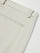 Theory - Zaine Straight-Leg Linen-Blend Twill Trousers - White