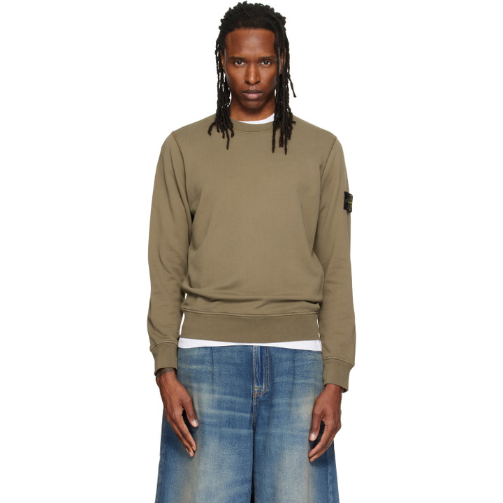 Photo: Stone Island Khaki 6100060 Organic Cotton Sweatshirt